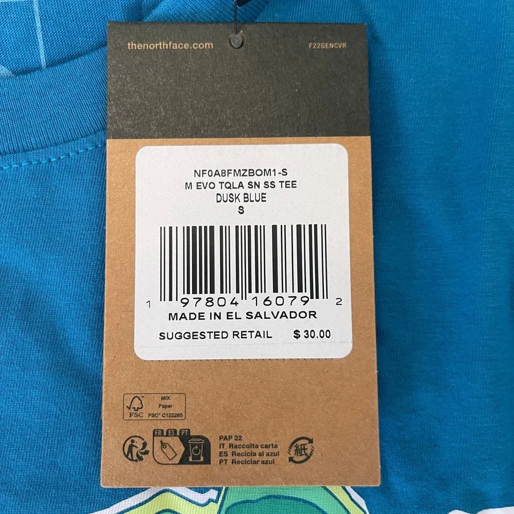 NWT THE NORTH FACE EVOLUTION TEQUILA SUNRISE T SHIRT MENS SMALL